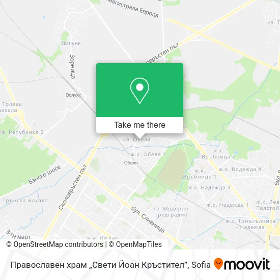 Карта Православен храм „Свети Йоан Кръстител”