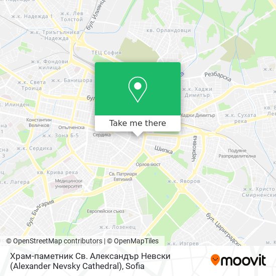 Храм-паметник Св. Александър Невски (Alexander Nevsky Cathedral) map