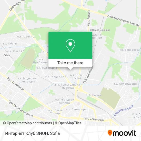 Карта Интернет Клуб ЗИОН