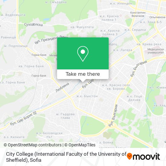 City College (International Faculty of the University of Sheffield) map