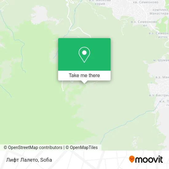 Лифт  Лалето map