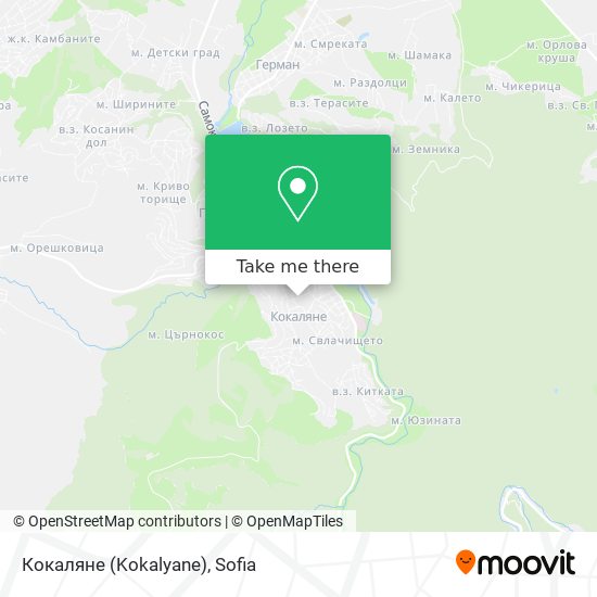 Кокаляне (Kokalyane) map