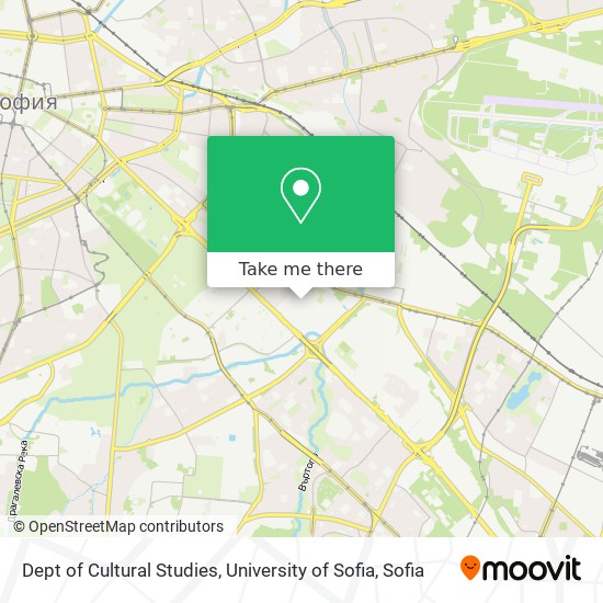 Dept of Cultural Studies, University of Sofia map