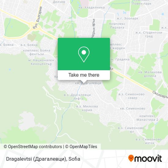 Карта Dragalevtsi (Драгалевци)