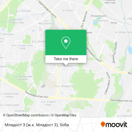 Карта Младост 3 (ж.к. Младост 3)