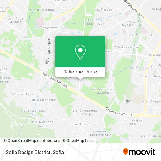 Sofia Design District map