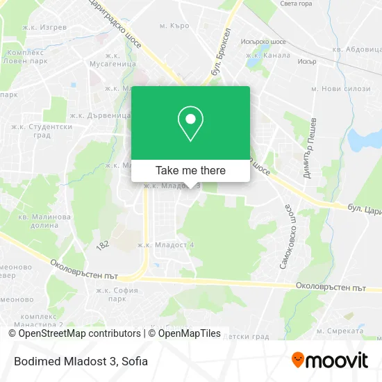 Карта Bodimed Mladost 3