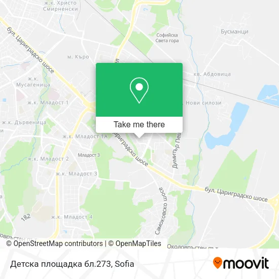 Карта Детска площадка бл.273