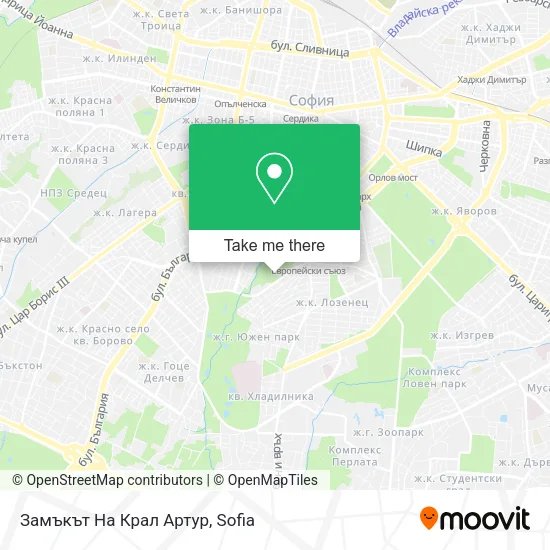 Карта Замъкът На Крал Артур