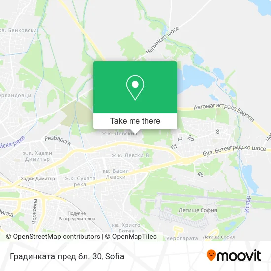 Карта Градинката пред бл. 30