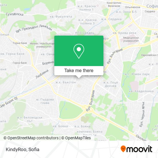 KindyRoo map