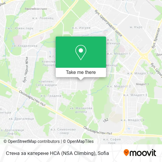 Карта Стена за катерене НСА (NSA Climbing)