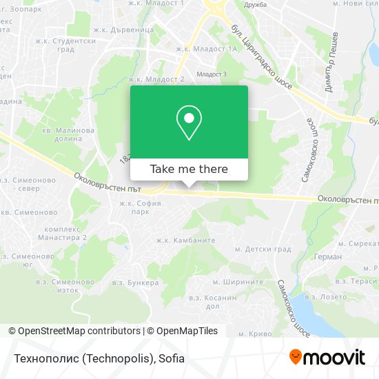 Технополис (Technopolis) map