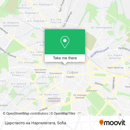 Карта Царството на Наргилетата