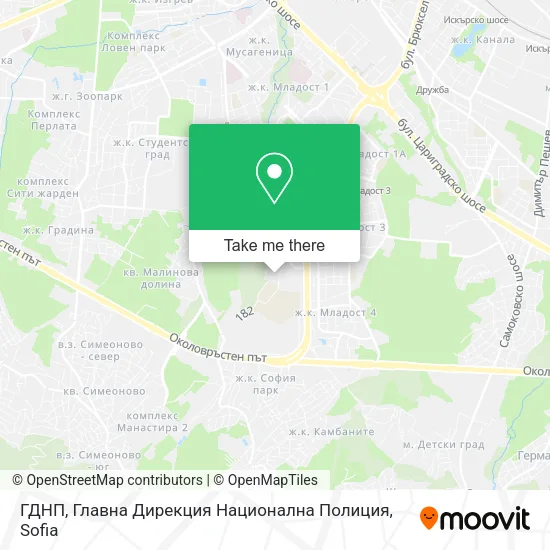 Карта ГДНП, Главна Дирекция Национална Полиция