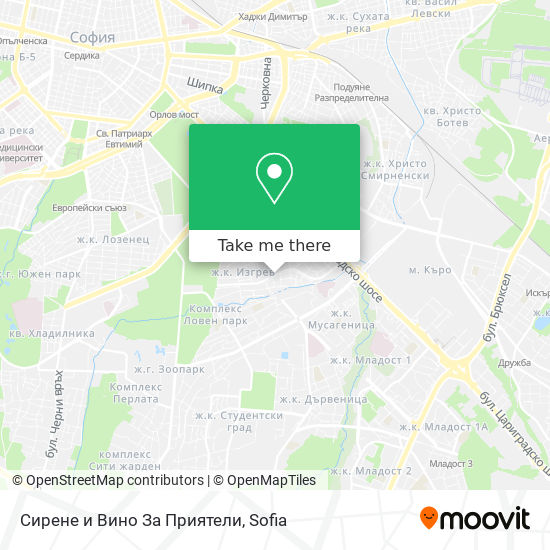 Сирене и Вино За Приятели map