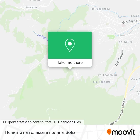 Карта Пейките на голямата поляна