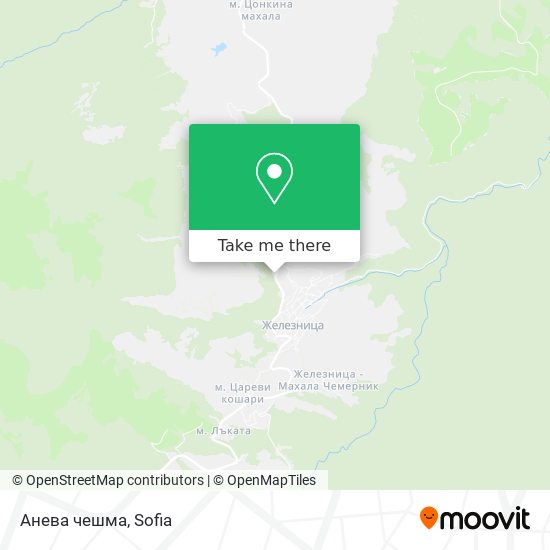 Анева чешма map
