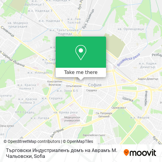 Търговски Индустриаленъ домъ на Аврамъ М. Чальовски map