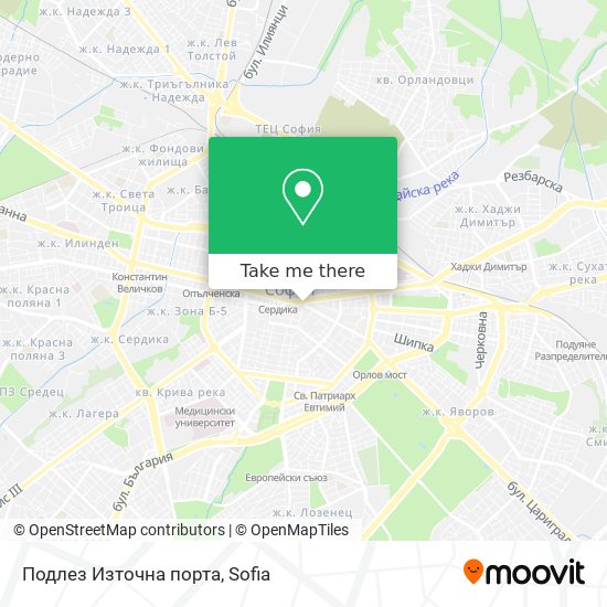 Подлез  Източна порта map