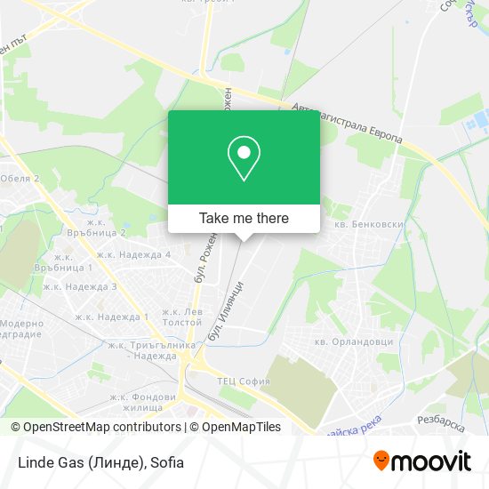 Linde Gas (Линде) map