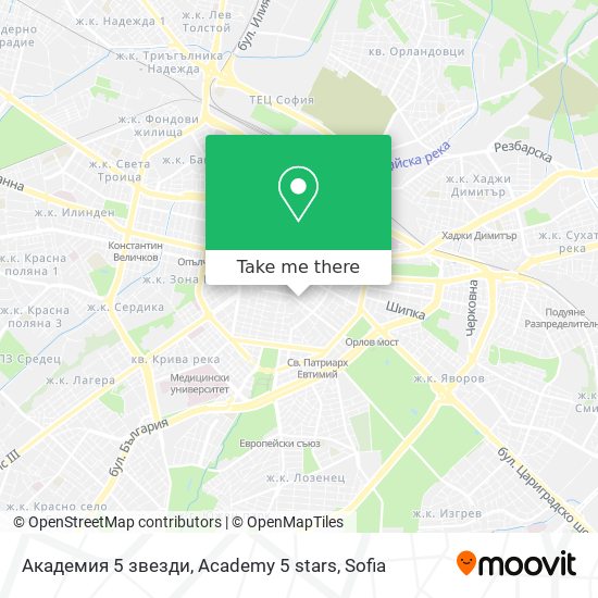 Академия 5 звезди, Academy 5 stars map