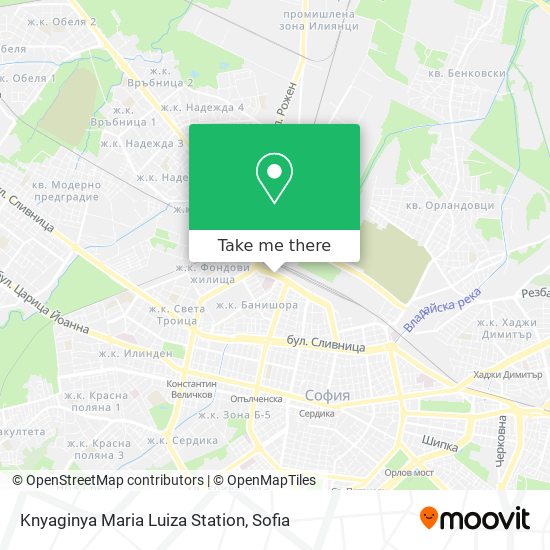 Knyaginya Maria Luiza Station map