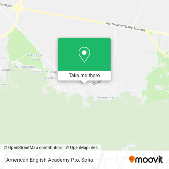Карта American English Academy Pto