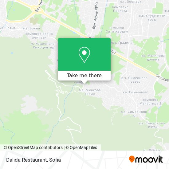 Карта Dalida Restaurant