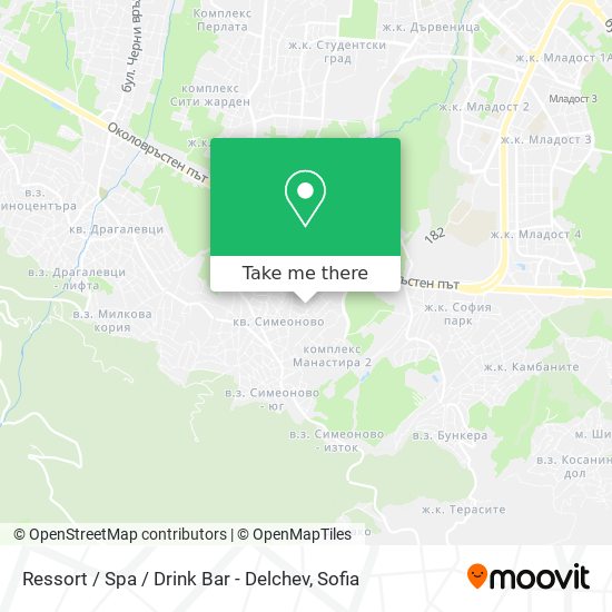 Карта Ressort / Spa / Drink Bar - Delchev