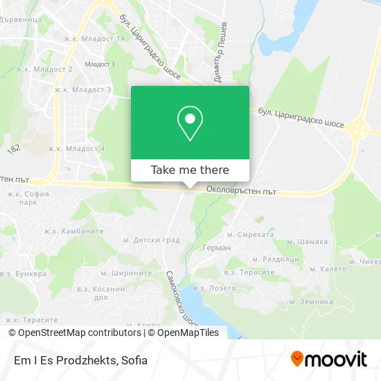 Карта Em I Es Prodzhekts