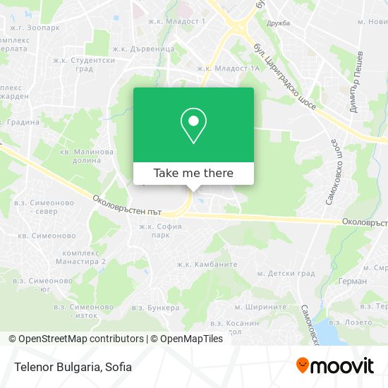 Telenor Bulgaria map