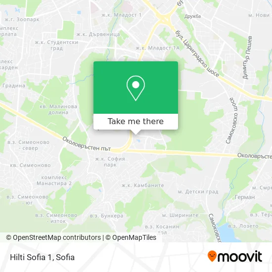 Карта Hilti Sofia 1