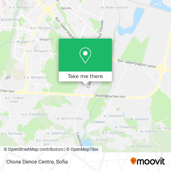 Карта Chone Dence Centre