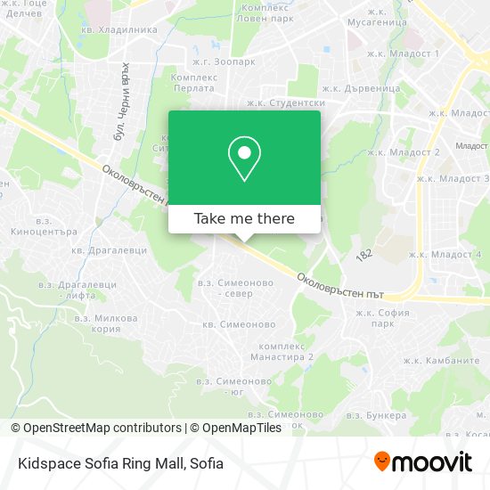 Карта Kidspace Sofia Ring Mall