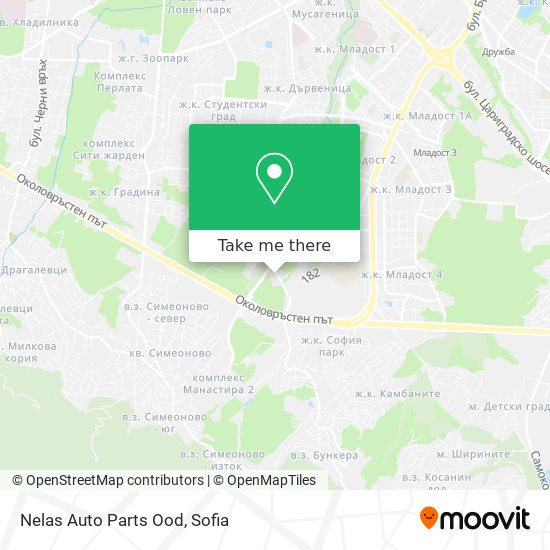 Nelas Auto Parts Ood map