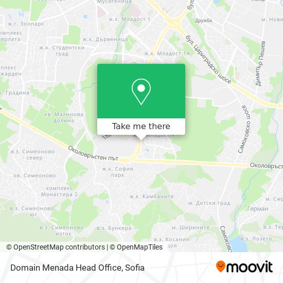 Domain Menada Head Office map