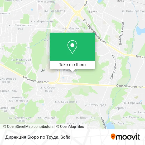 Карта Дирекция Бюро по Труда