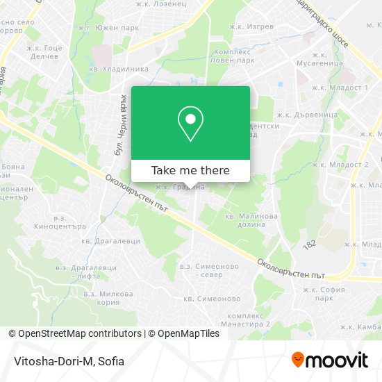Vitosha-Dori-M map