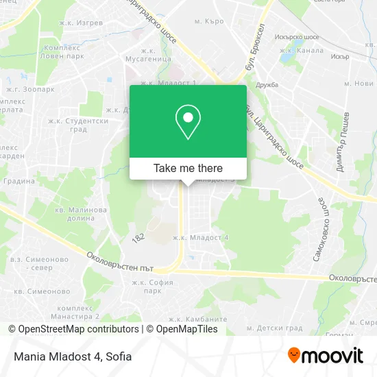 Карта Mania Mladost 4