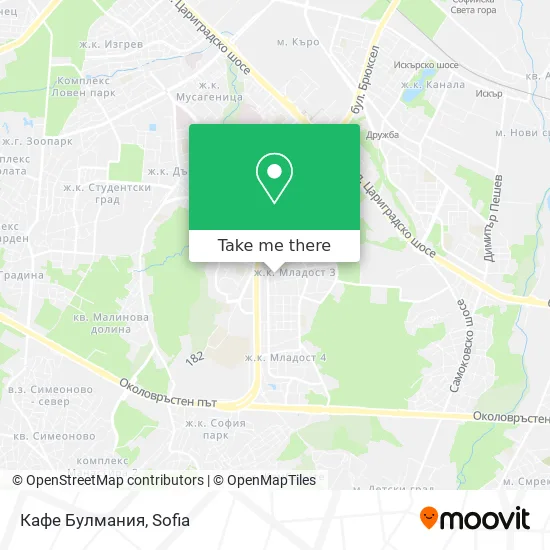 Карта Кафе Булмания