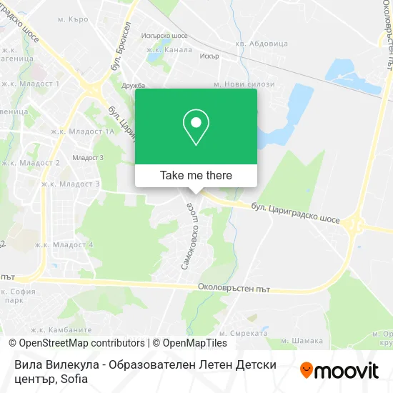 Карта Вила Вилекула - Образователен Летен Детски център