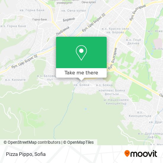 Pizza Pippo map