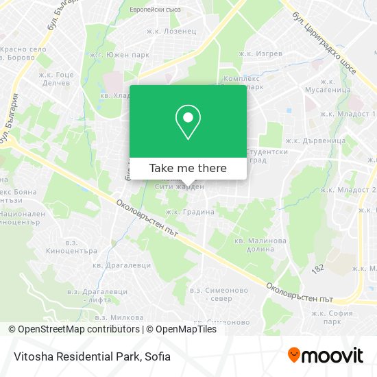 Vitosha Residential Park map