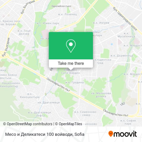 Карта Месо и Деликатеси 100 войводи