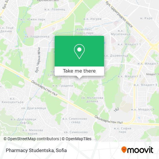 Карта Pharmacy Studentska