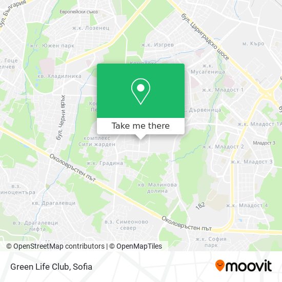 Green Life Club map