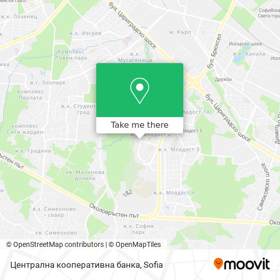 Централна кооперативна банка map