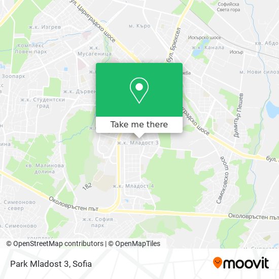 Park Mladost 3 map