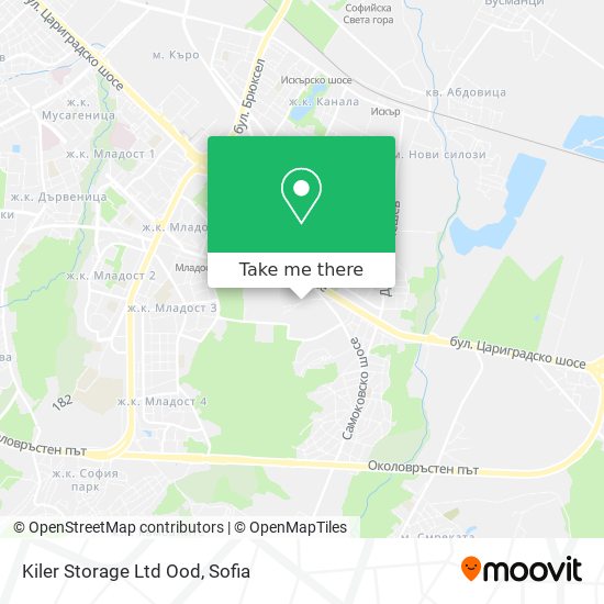 Kiler Storage Ltd Ood map